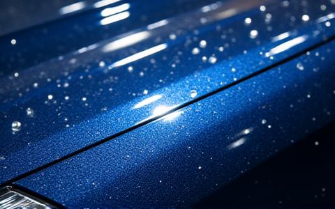Luxury sedan after ceramic coating application